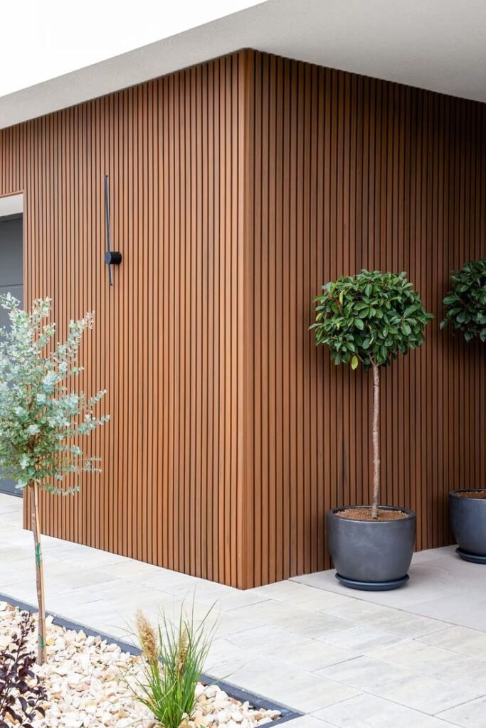 واجهات فلل بديل الخشب